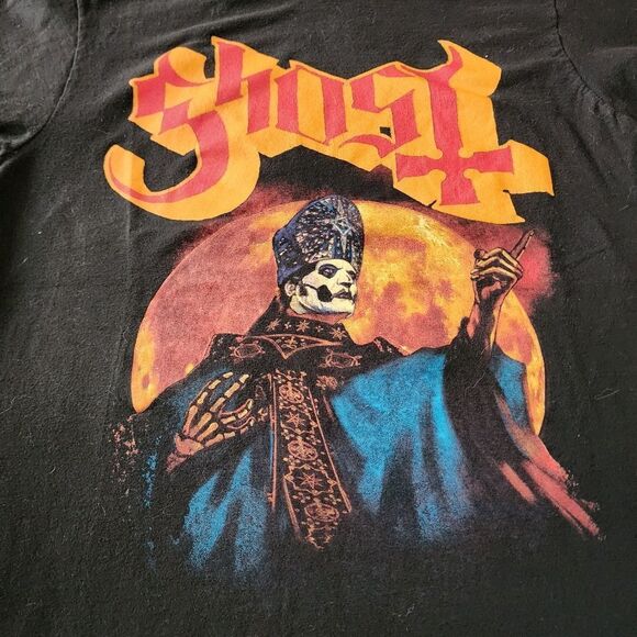 Ghost Hunter Moon Black Tshirt With Graphics Size Medium - Picture 3 of 5